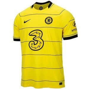 Nike Chelsea FC Christian Pulisic 21/22‎ Authentic Yellow Gold Dri Fit Adv M EUC